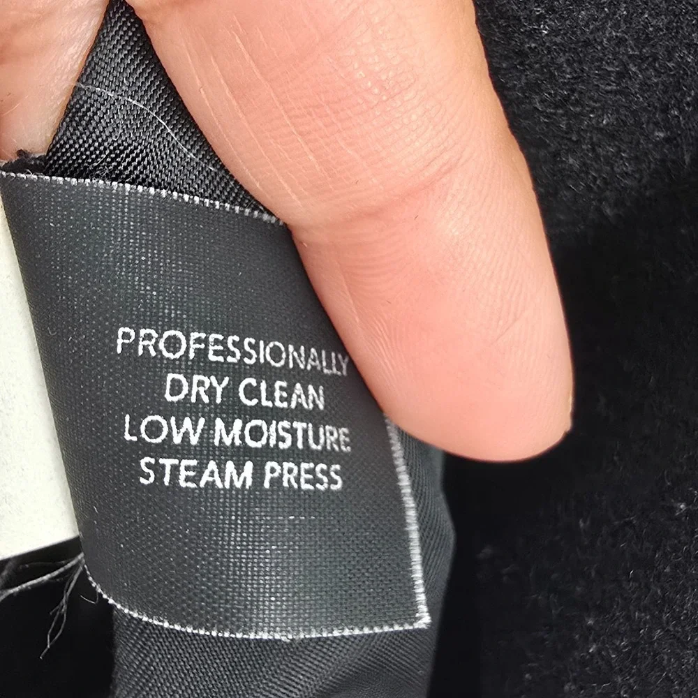 Michael Kors Black Wool Blend Double‎ Breasted Hooded Coat, Size 4